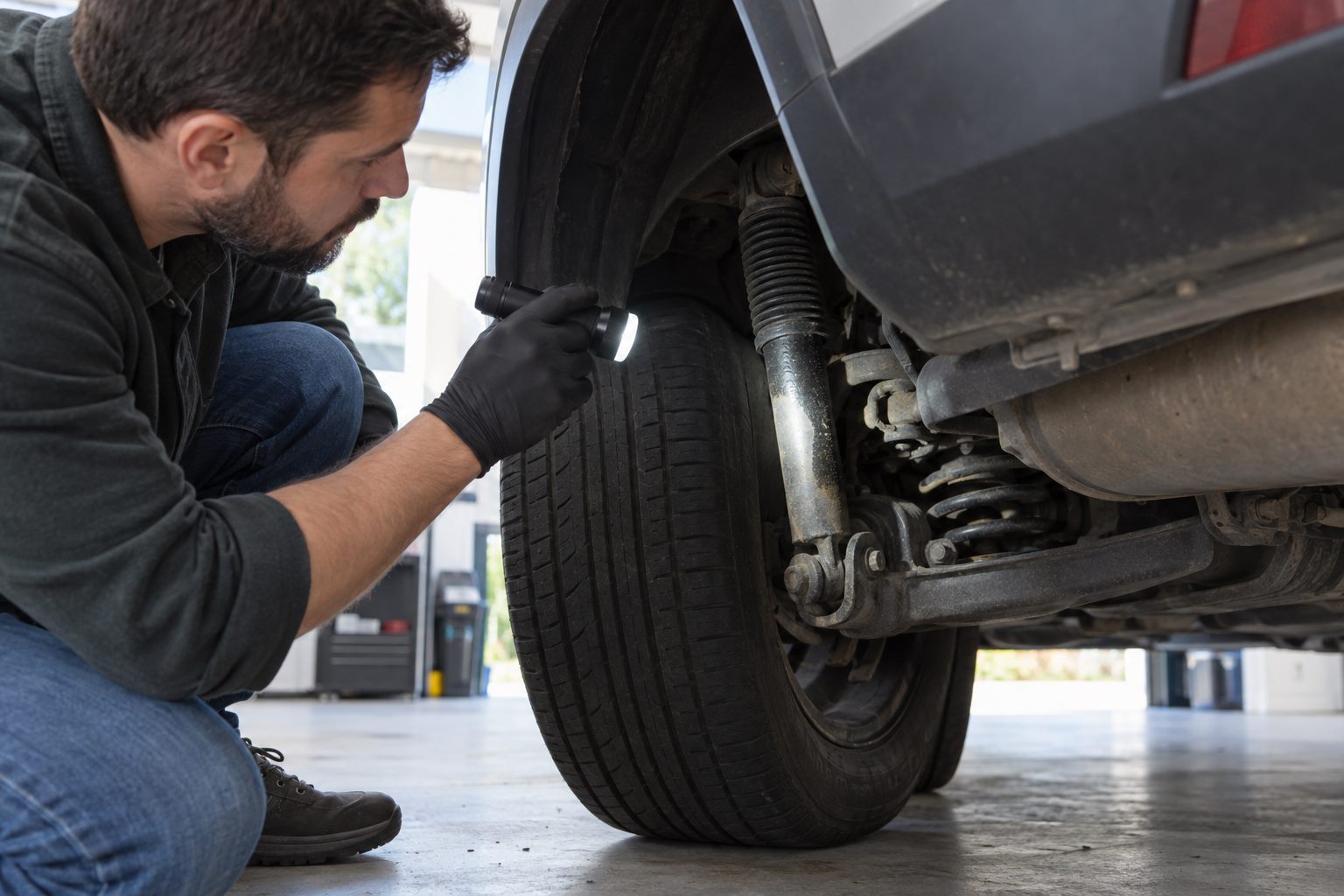 Noticing extra body movement after driving over a familiar speed bump